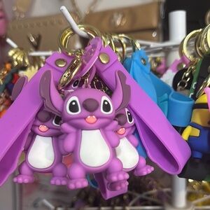 Purple Cartoon Character Keychain